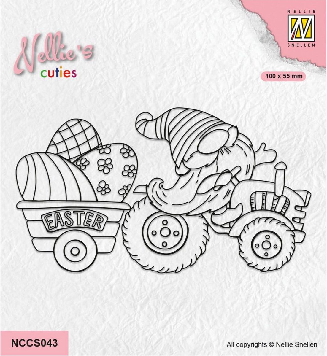 Nellie Choice Nellies Cuties Clear Stamp Paas Gnome 1 NCCS043 (03-23)